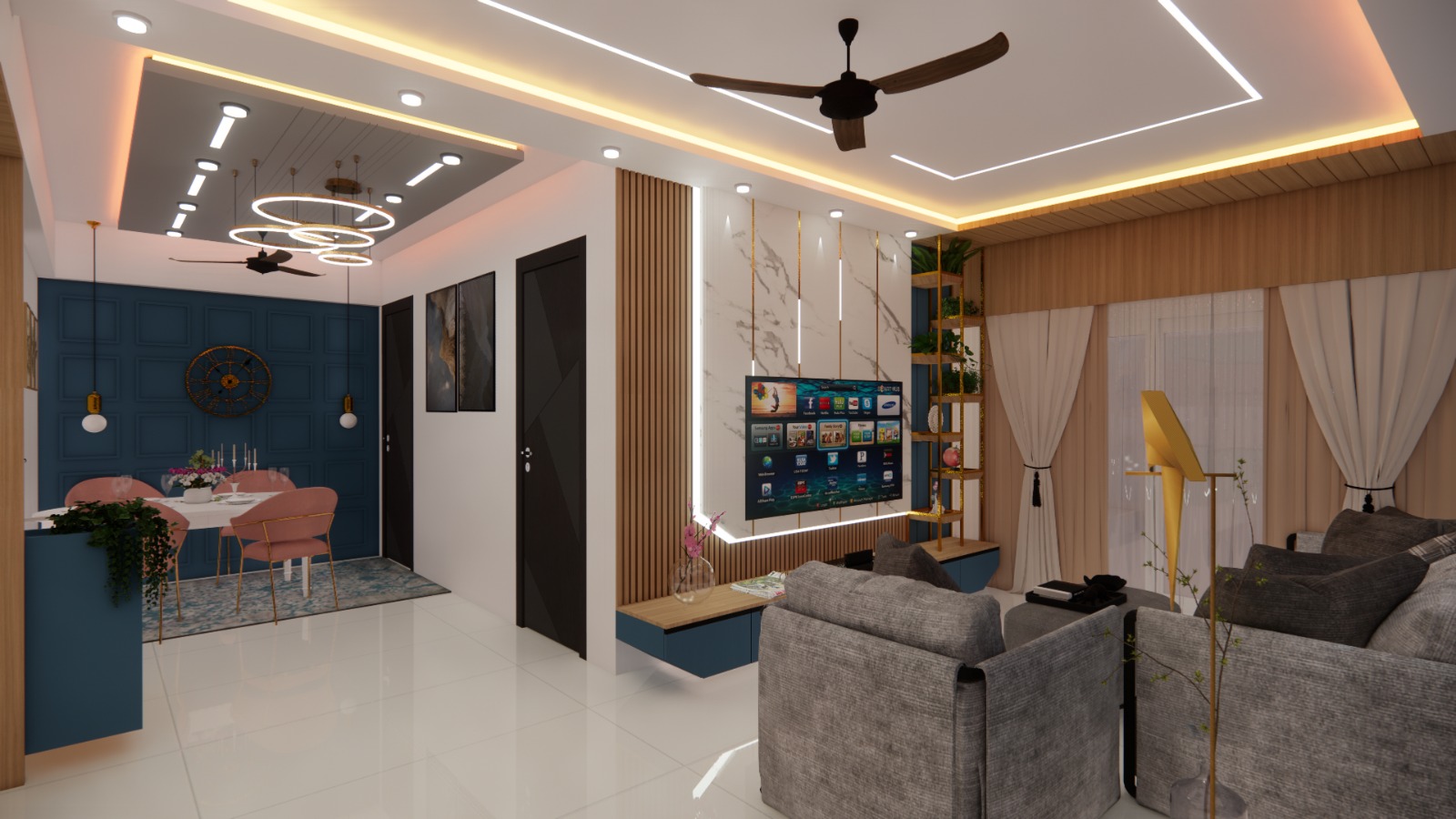 living room interior design digital interio